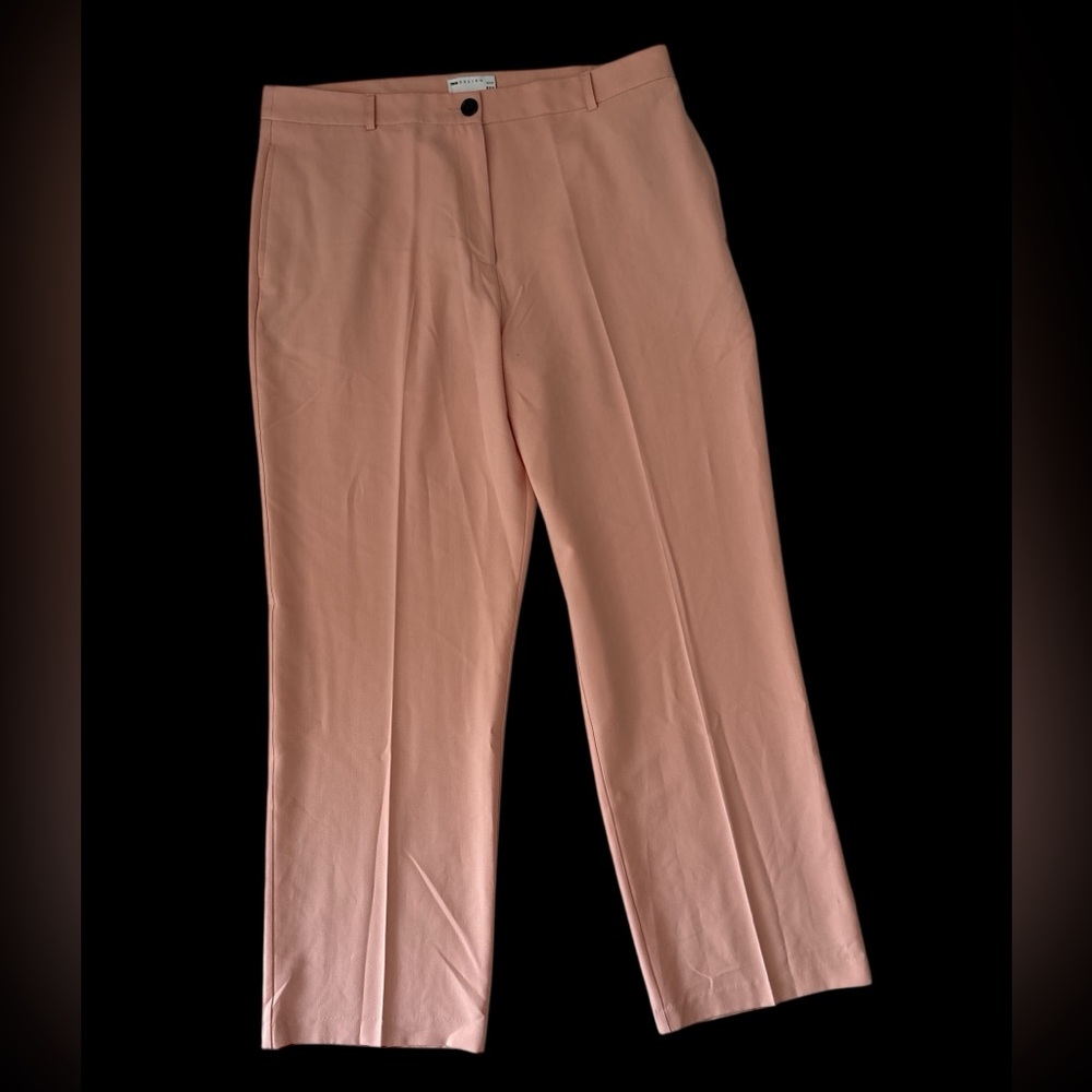 ASOS Curve Light Blush Pink Trousers Slacks Pants
